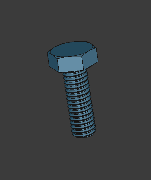 Metric bolt M4 x 12
