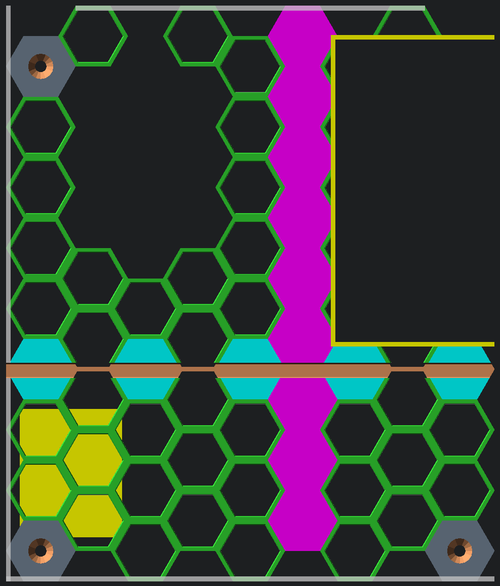 OpenSCAD Honeycomb Storage Wall w/ Extensive Modifiers 3D model thumbnail