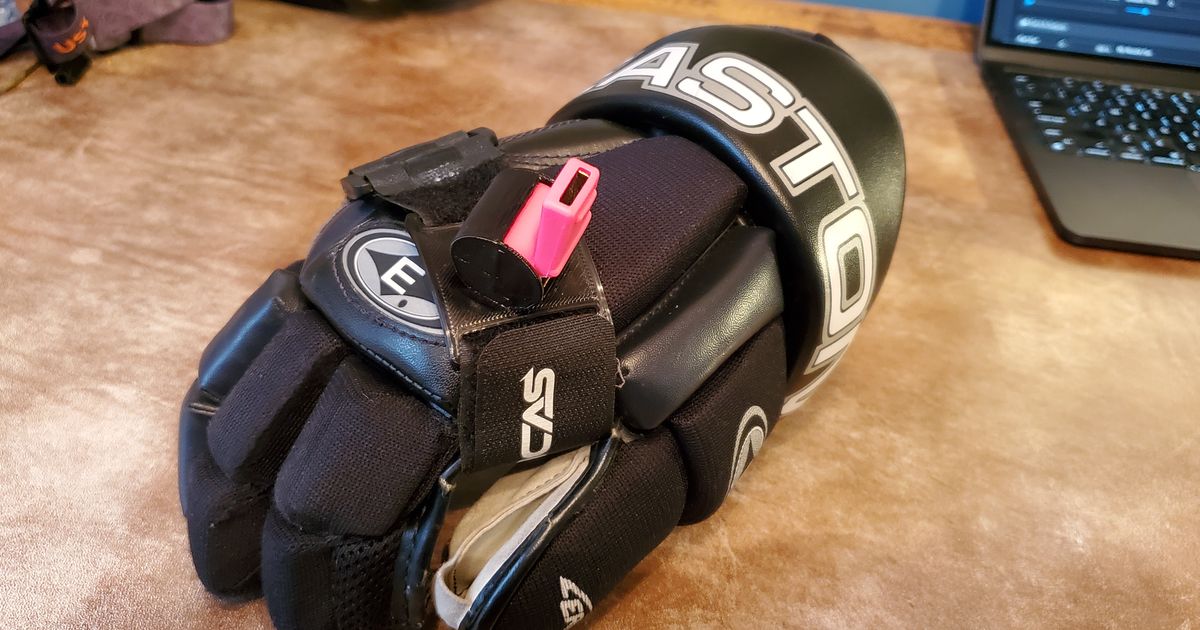 Hockey & Lacrosse Glove Whistle Holder by soundbylaura Download free