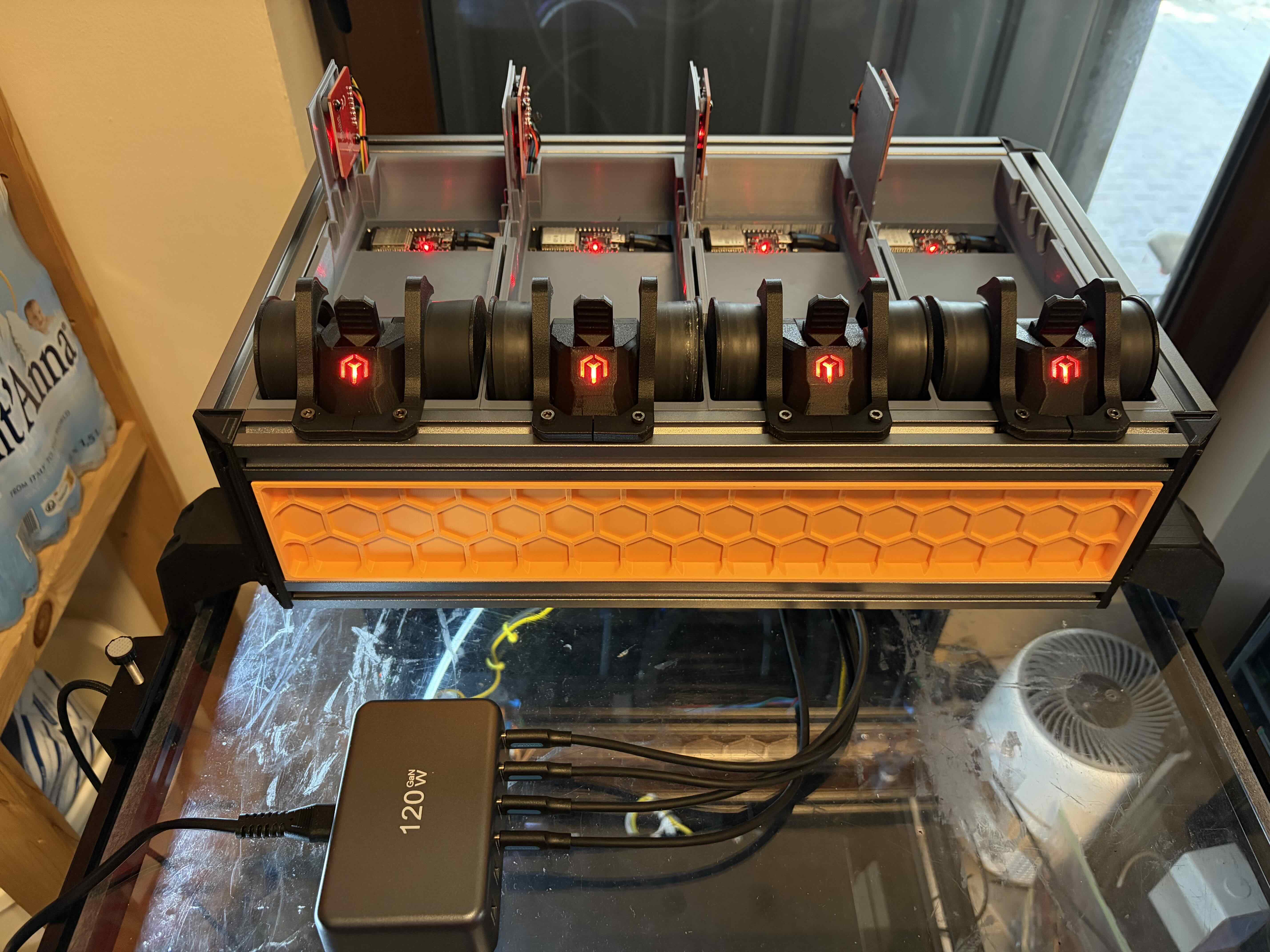 ArmoredTurtle Tray with PN532 RFID mount and ESP32 WROOM board