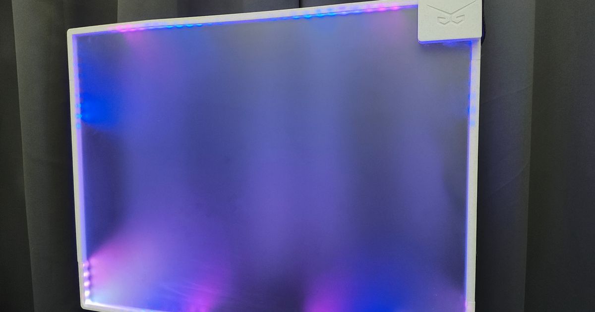 Electronics Enclosure and Frame for LED Acrylic Desk Mat by GunplaMark