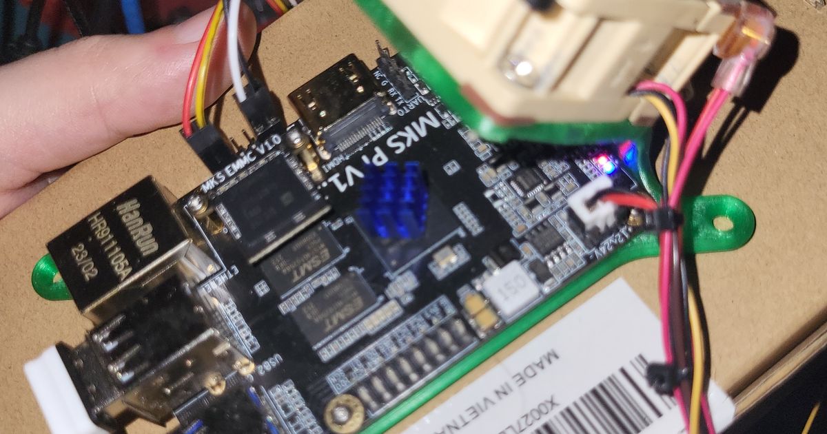 Raspberry pi wall mount w 40mm fan by mozworld download free stl