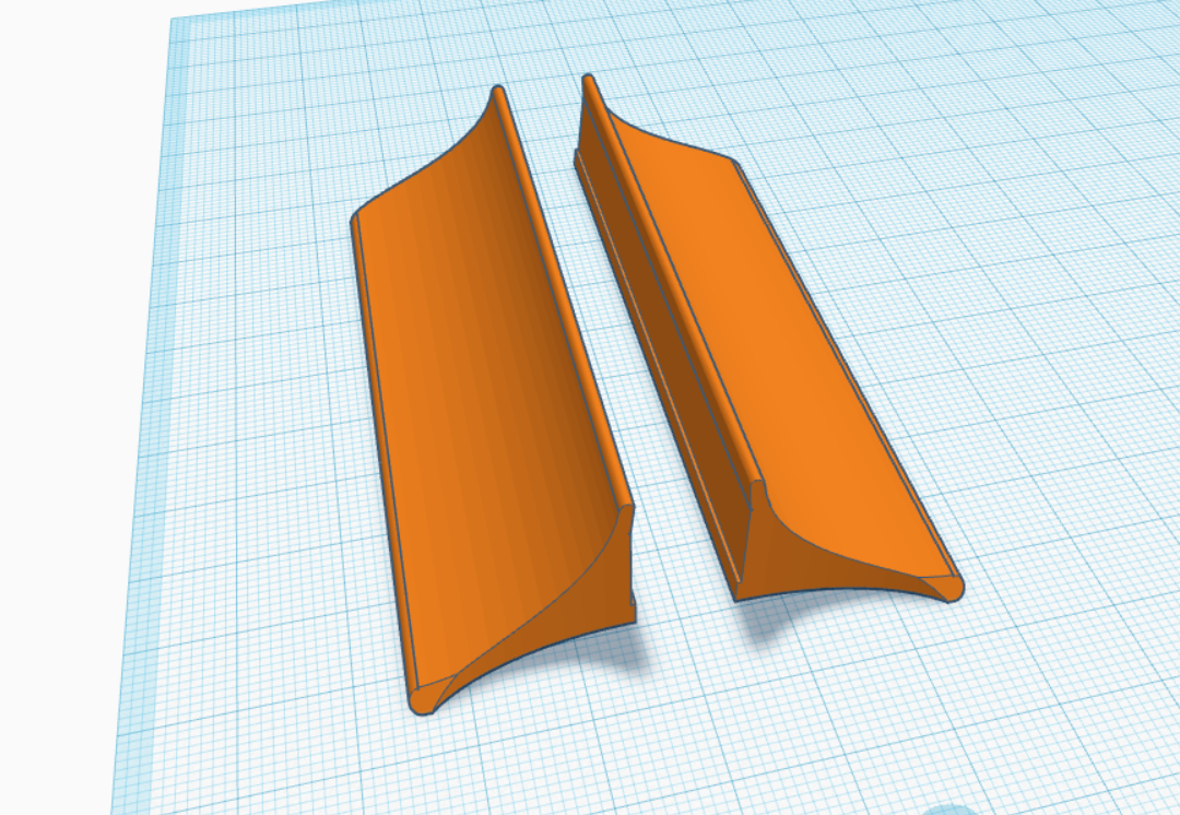 High speed antibuffeting wind diffusers / wind deflectors for Porsche