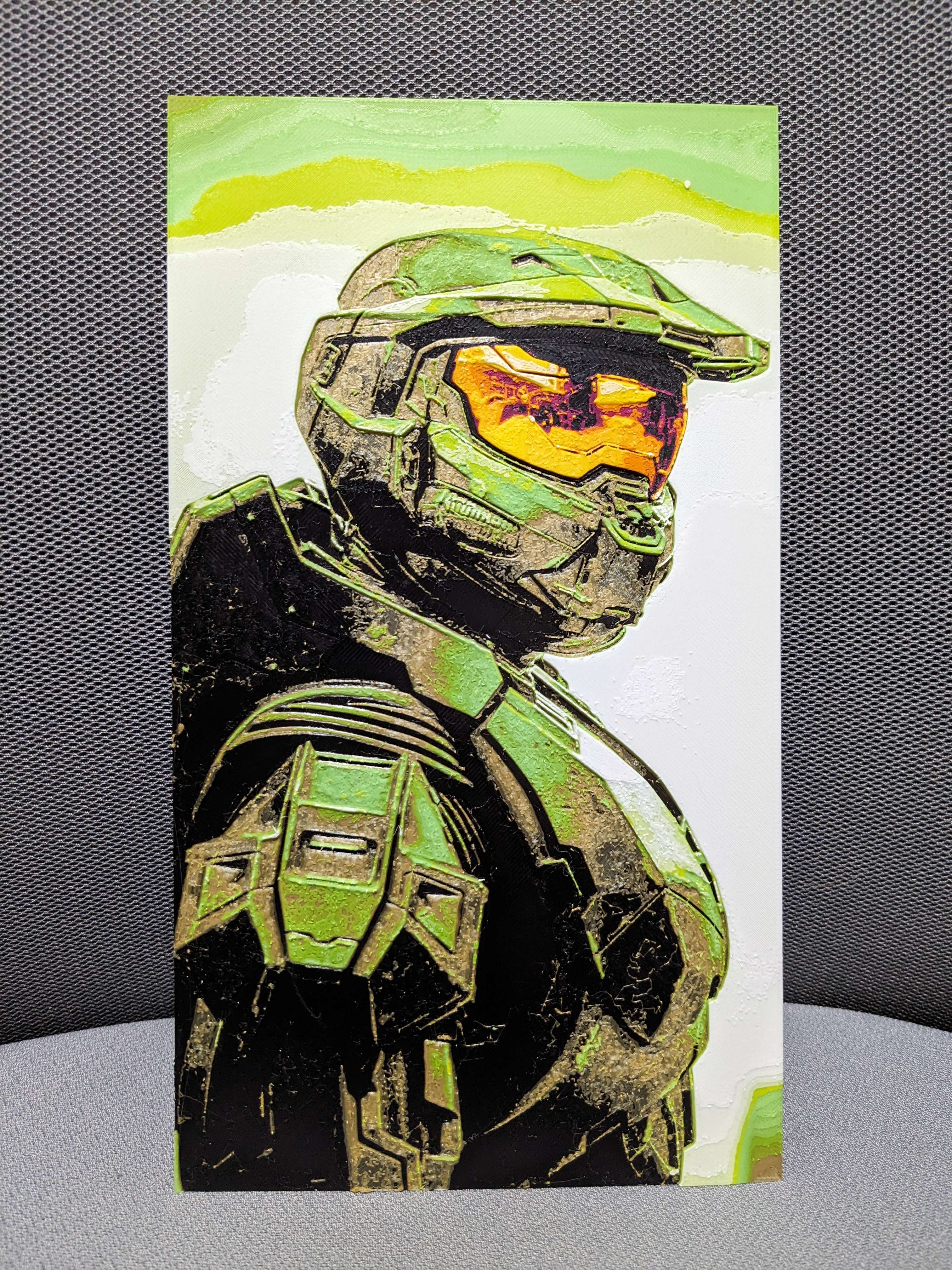 Master Chief from HALO - HueForge by Aizenrath | Download free STL ...