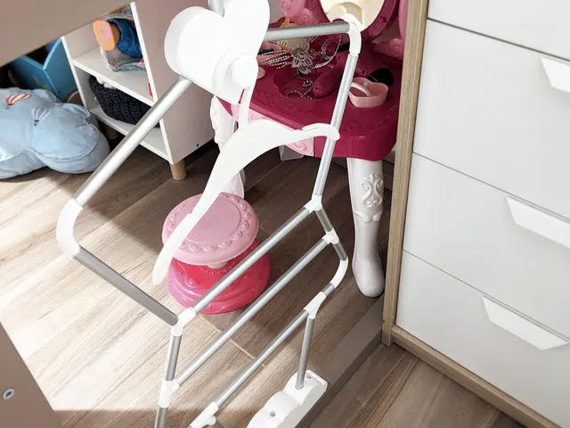 Girl valet stand for Ikea Kura bed