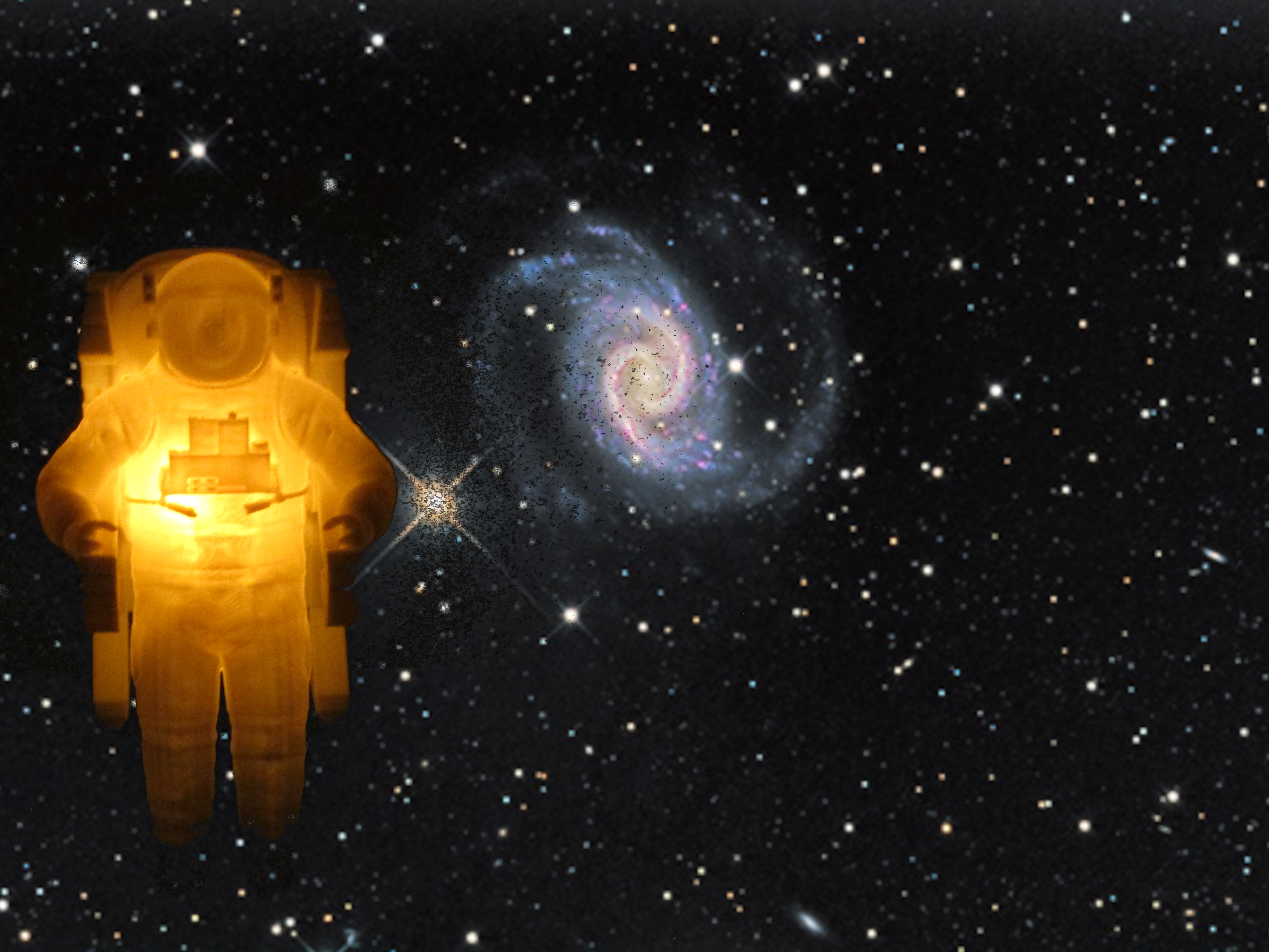 EMU / Extravehicular Mobility Unit with electric tea light