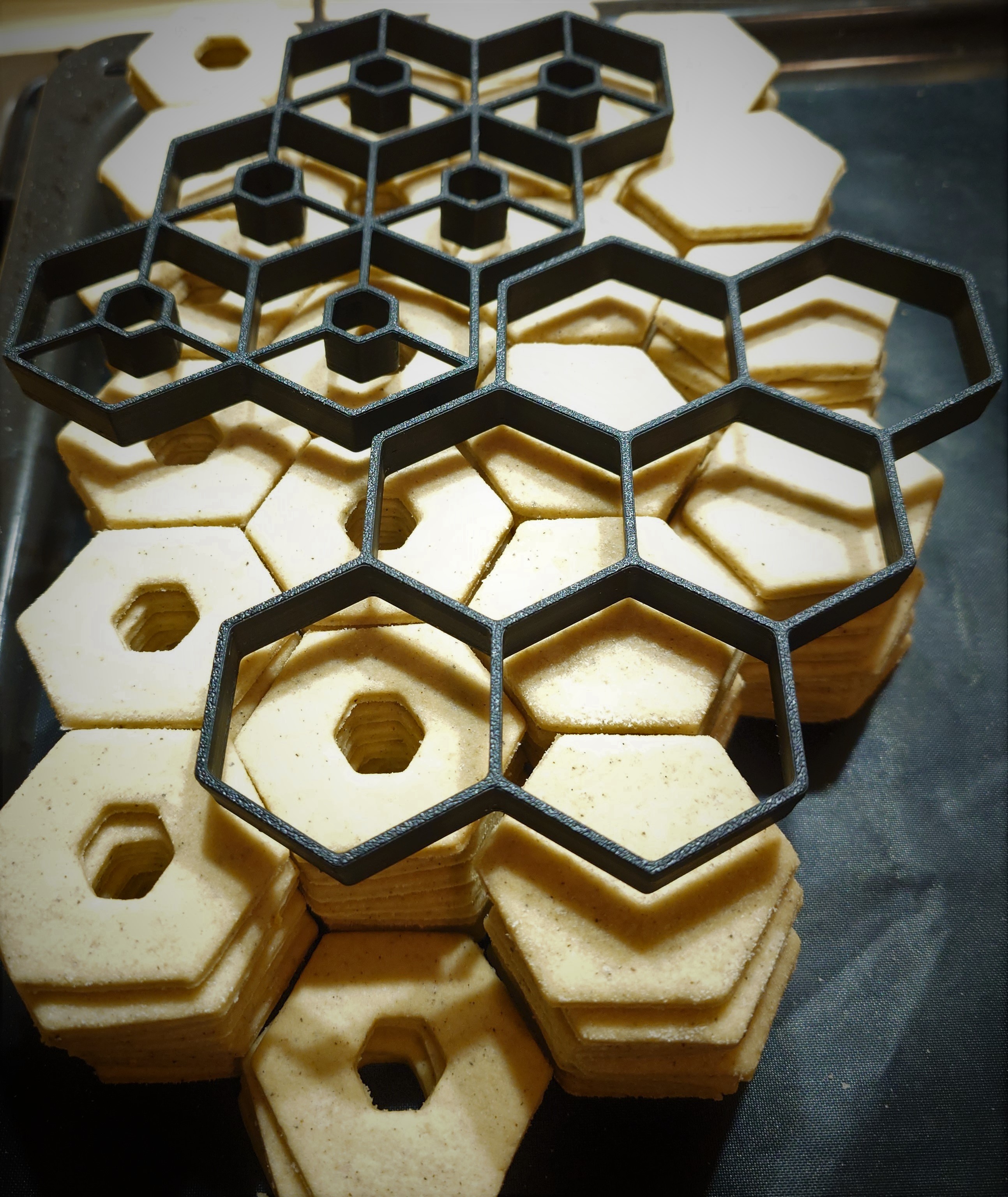 Miniatura 2 do modelo 3D Cookie cutter set - 6 hexagons
