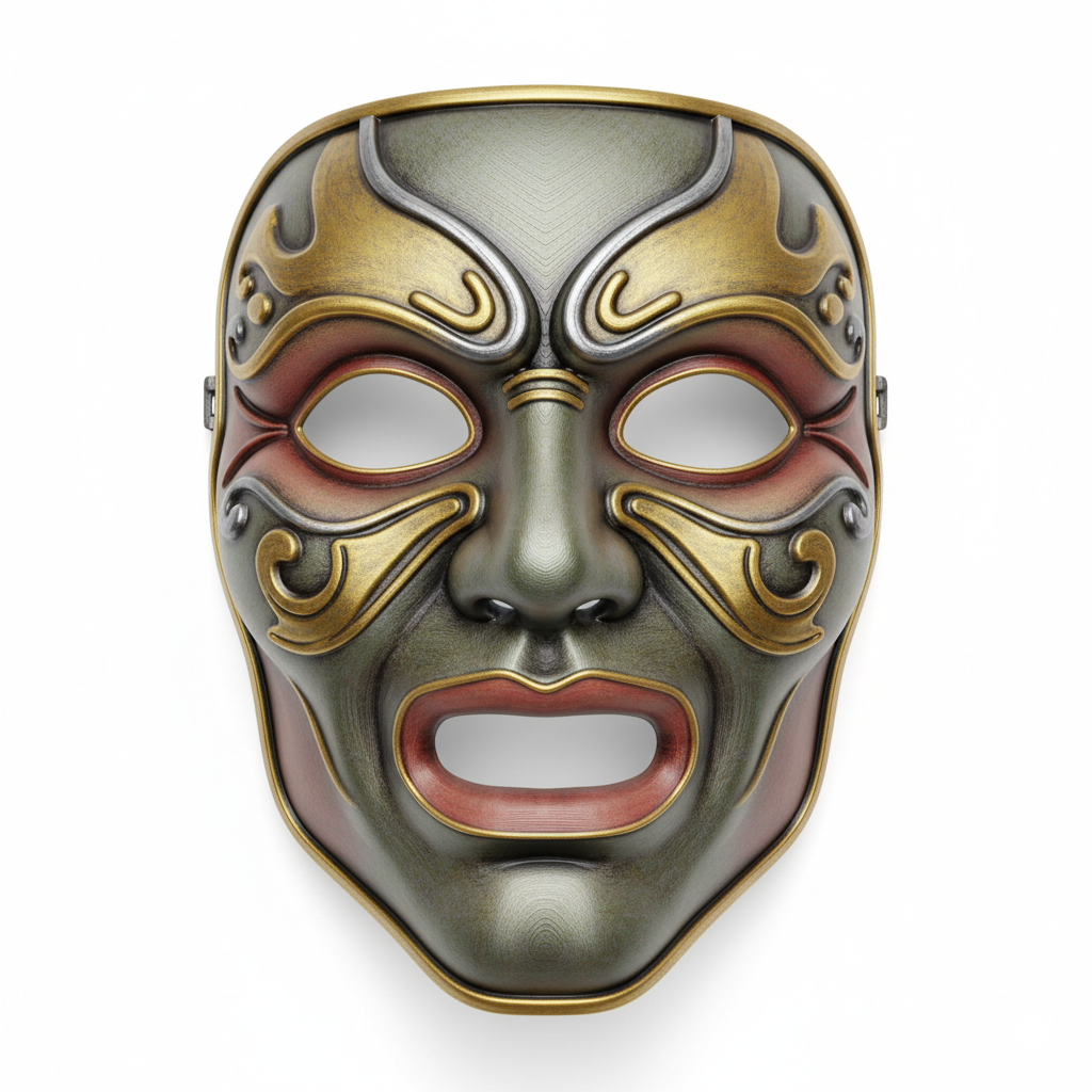 Korean Royal Guardian, mask, cosplay, wearable, costume, face, helmet