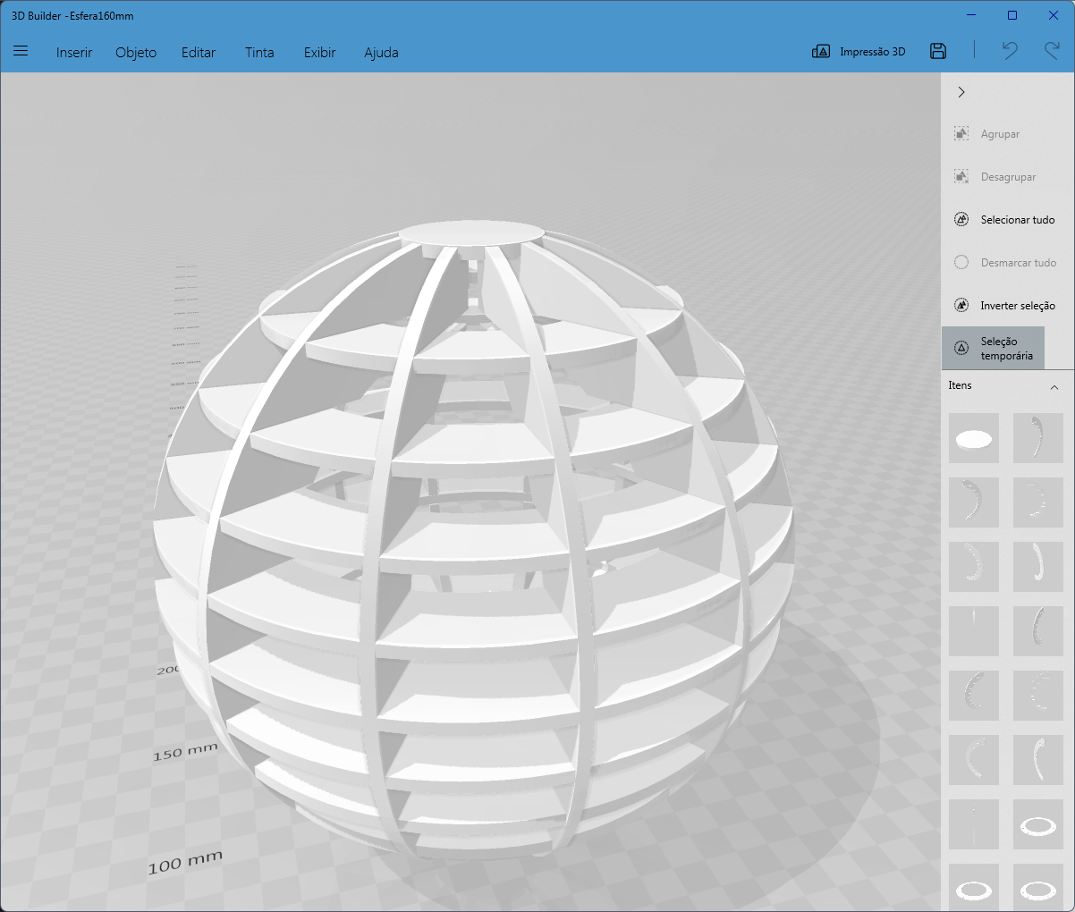 Esfera Modelo para CNC