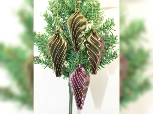 Spiral Christmas Tree Ornaments