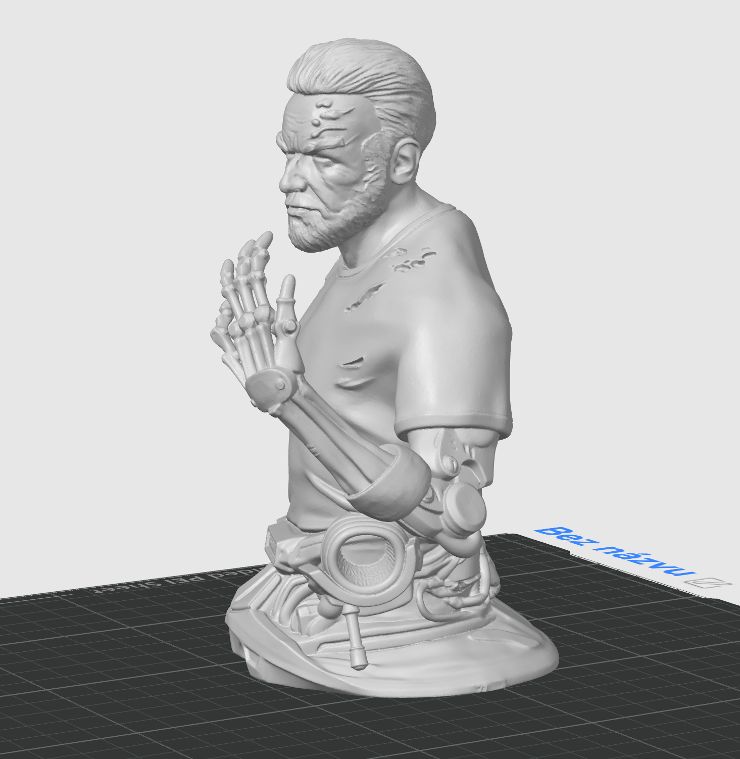 Terminator Dark Fate - T-800 High Poly Statue 3D model