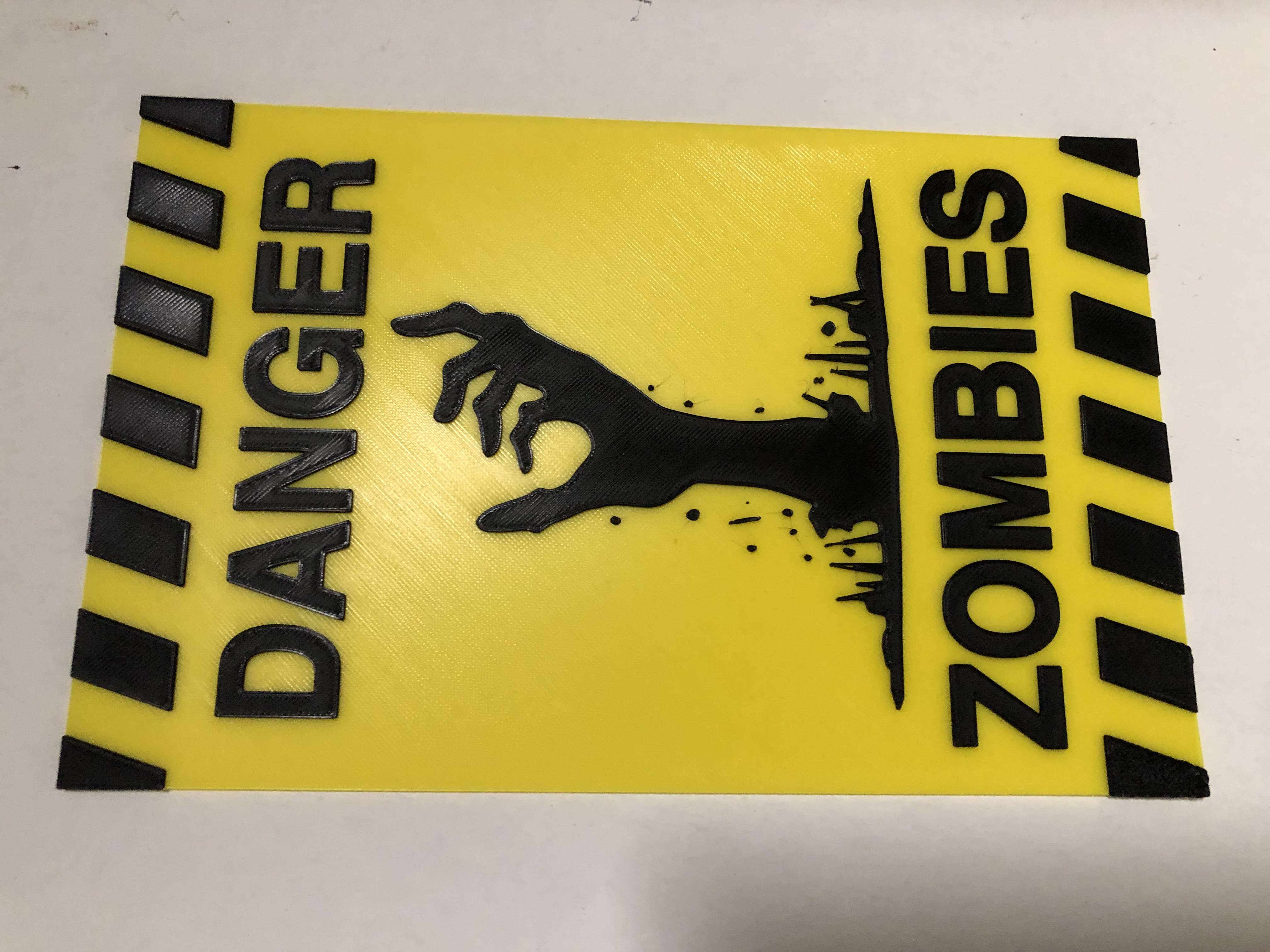 Miniatura 2 do modelo 3D Danger Zombies - Sign