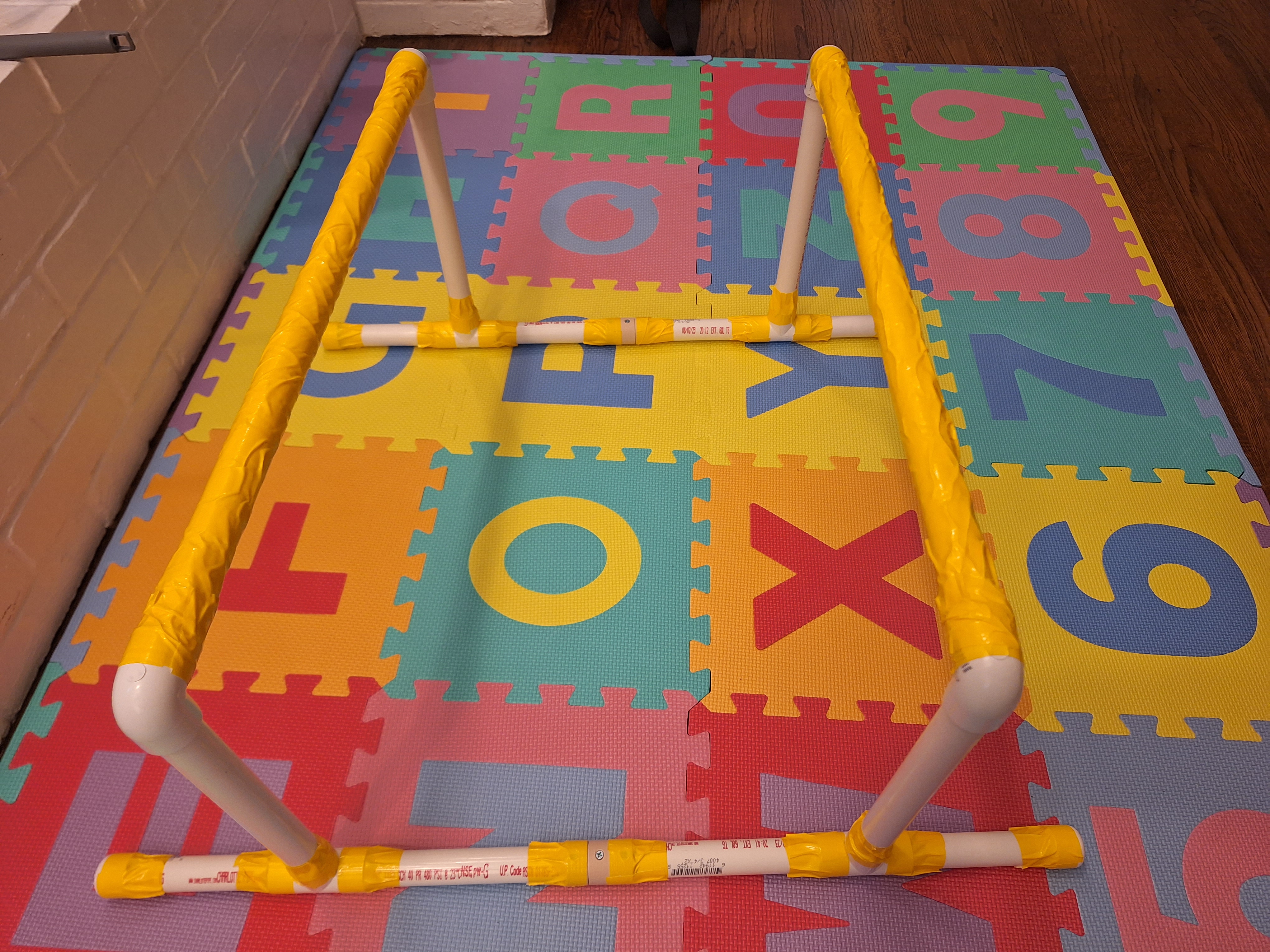 Over-engineered Toddler Pull-up Bar