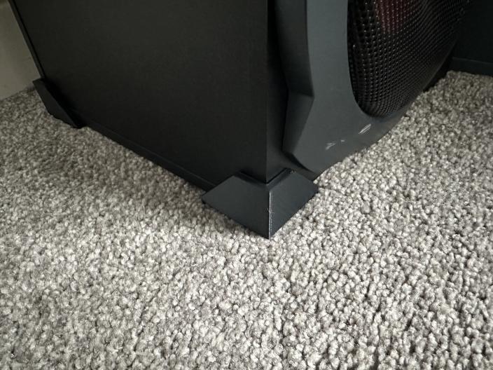 Bass Speaker Feet Print in Place by samuk Download free STL model