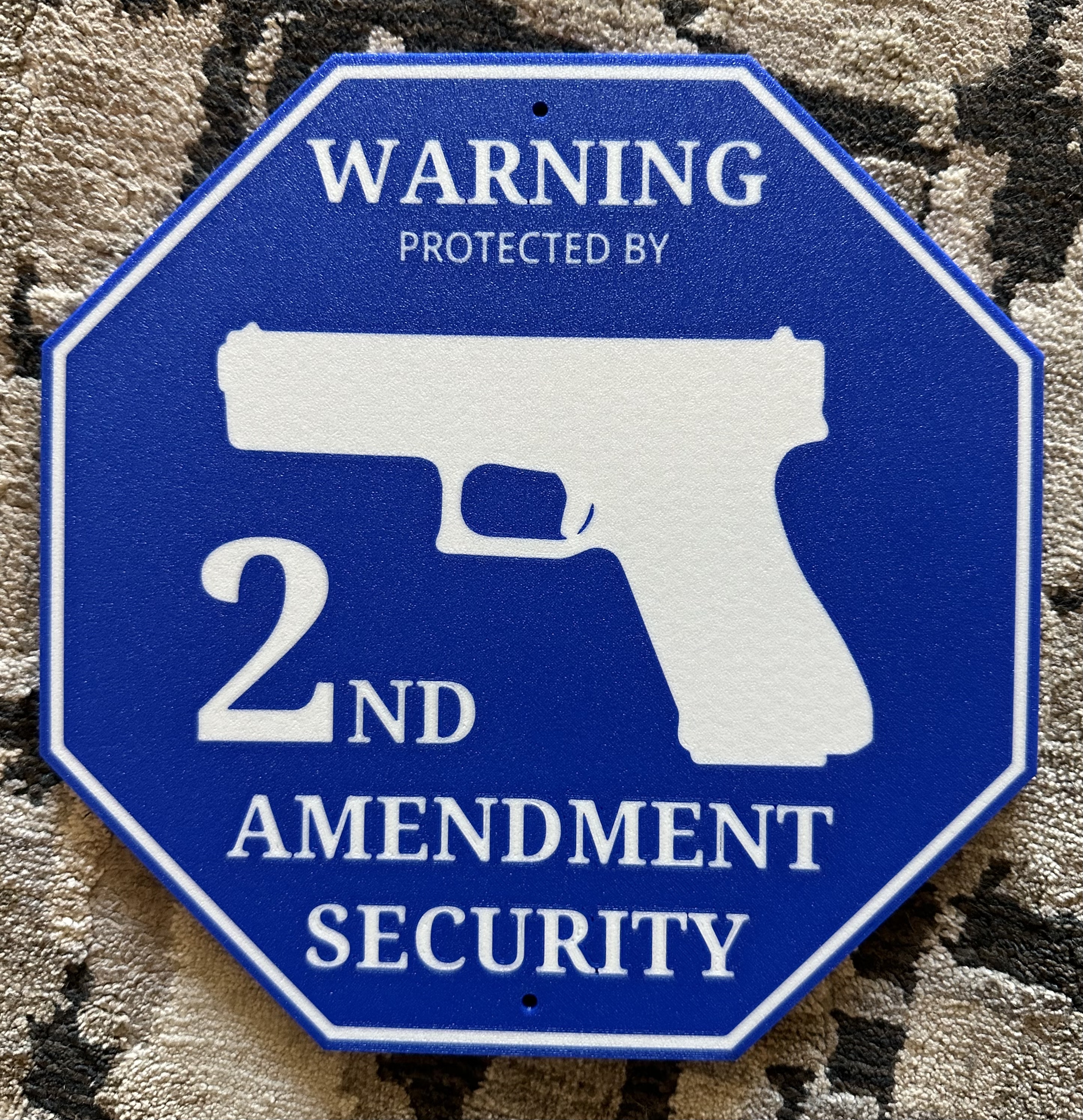 2nd Amendment Security Sign