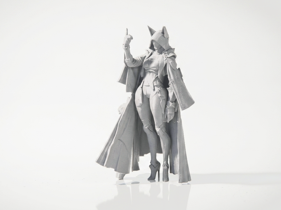 Bot Lady Robot Female Figurine 3D Printable