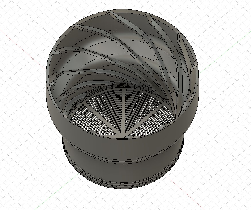 Adaptador de Vórtice e Peneira Fina para Skimmer Herbinject 3D model