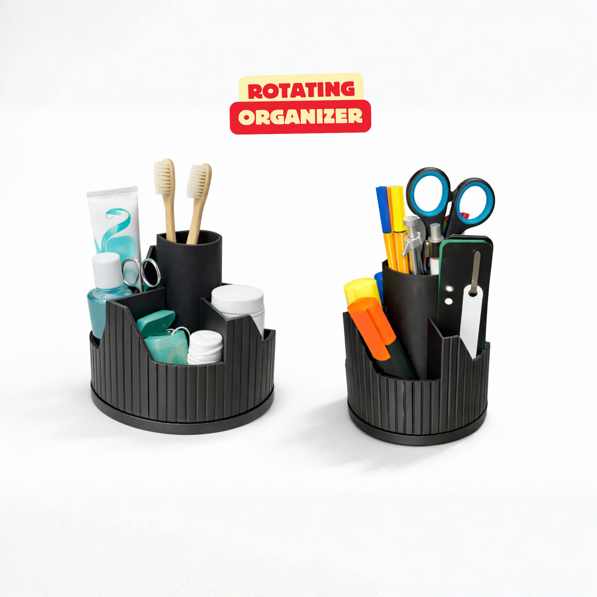 ROTATING MULTIPURPOSE ORGANIZER / BATHROOM ORGANIZER / OFFICE ORGANIZER / NO SUPPORTS