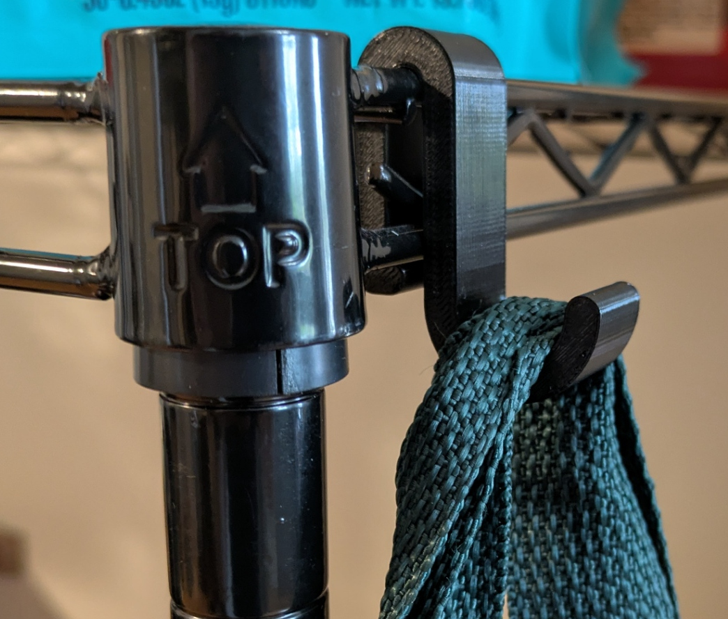 Parametric Hook for Wire Shelving 3D model
