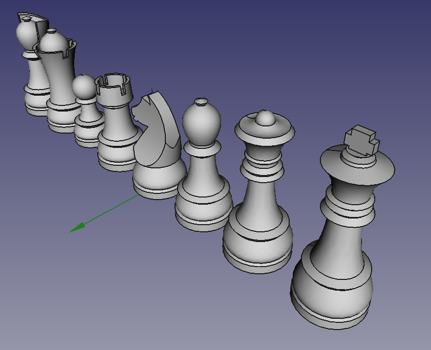Chess set featuring the archbishop and chancellor.