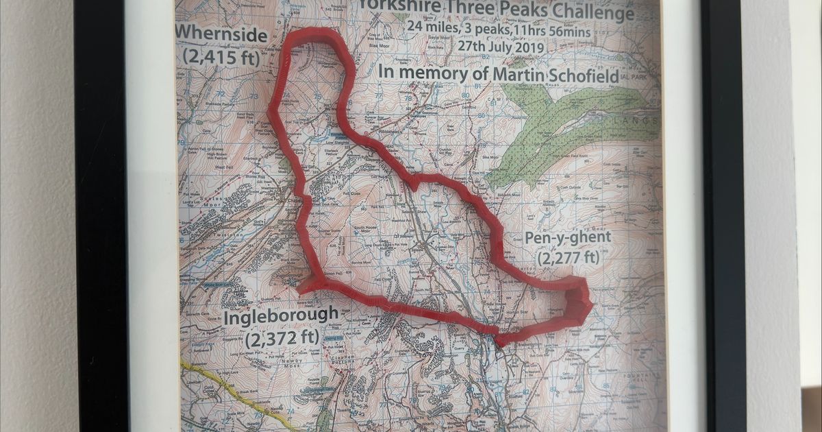Yorkshire Three Peaks (Y3P) Topographic map by craig5320 Download
