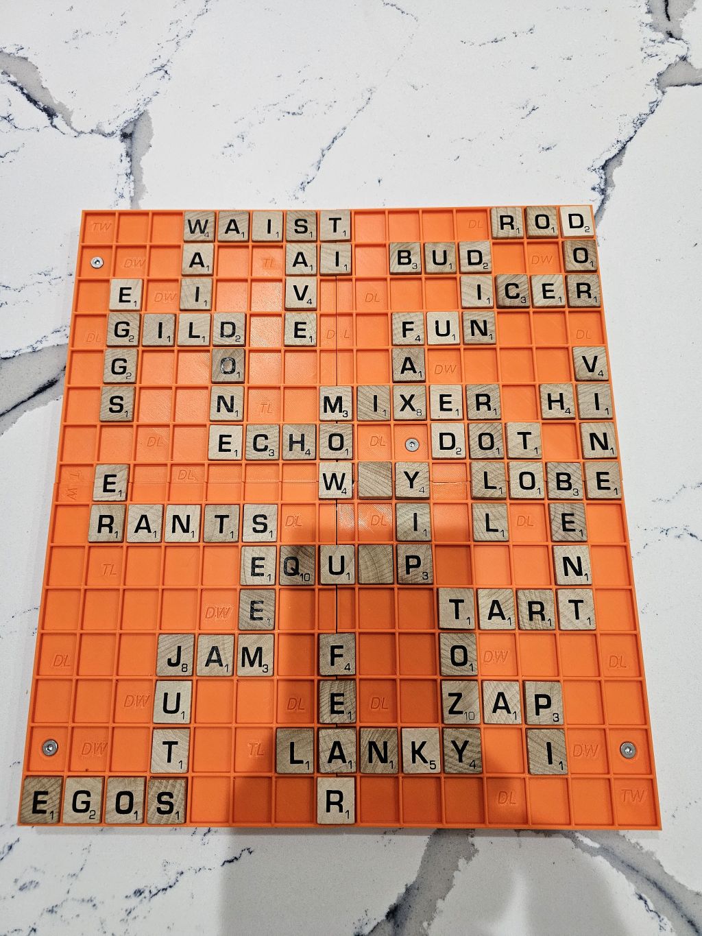 Game Board in Four Quadrants