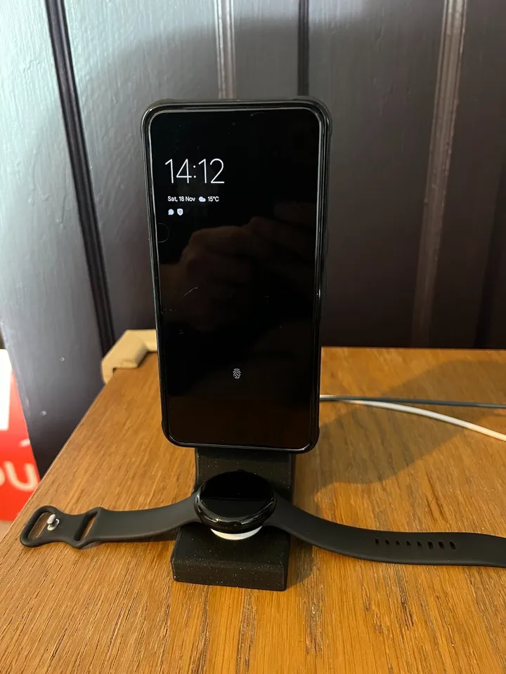 Pixel Pro and Pixel Watch stand by James Considine Download