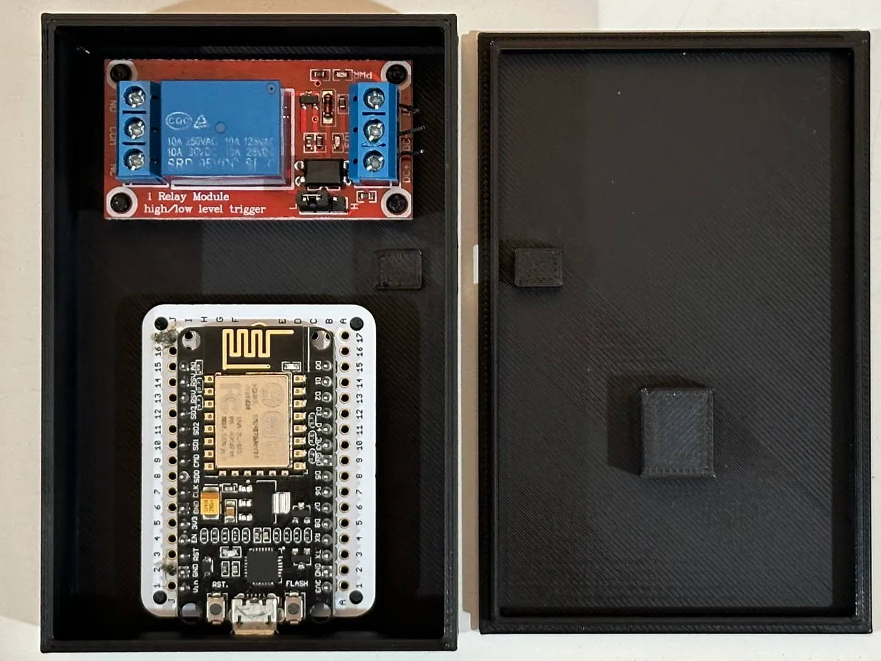 Project Box for ESP8266 CP2102 NodeMCU LUA ESP-12F WIFI, Relay