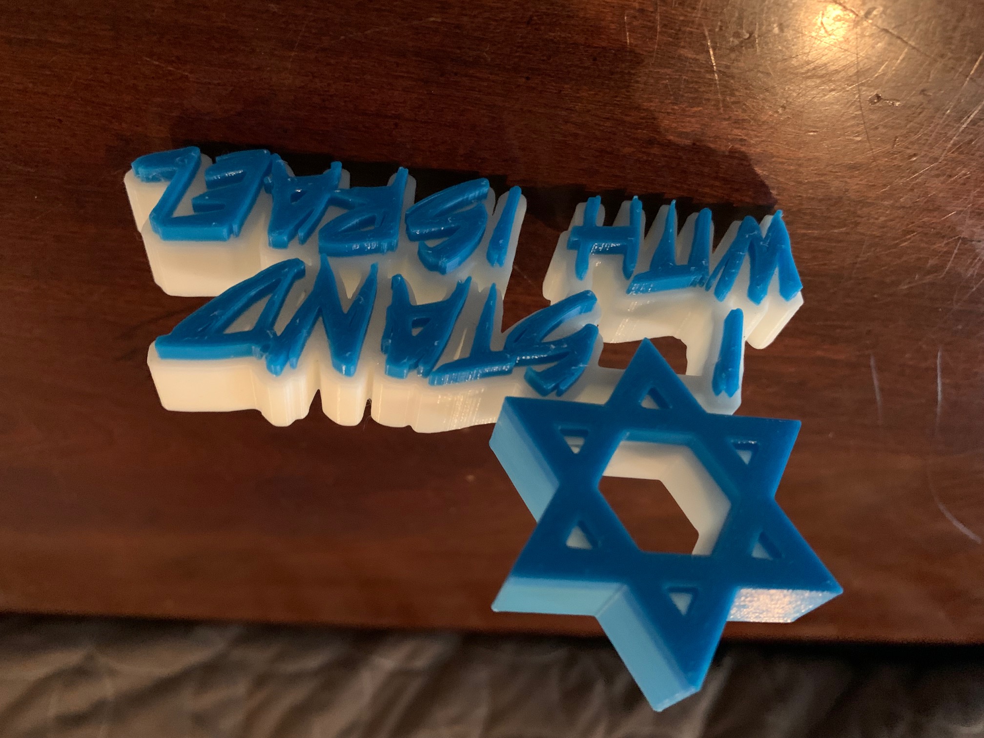 I Stand With Israel Desktop Model
