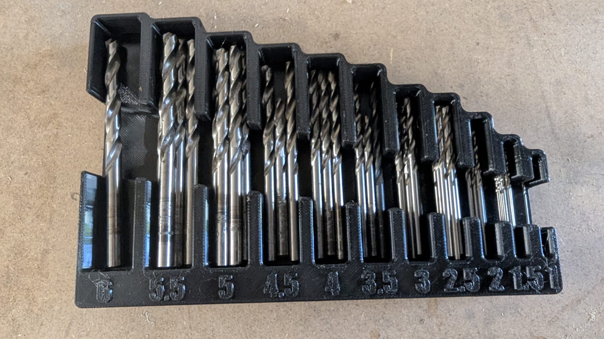 Drill Bit Tray/Organizer 1-6mm & 6,5-10mm