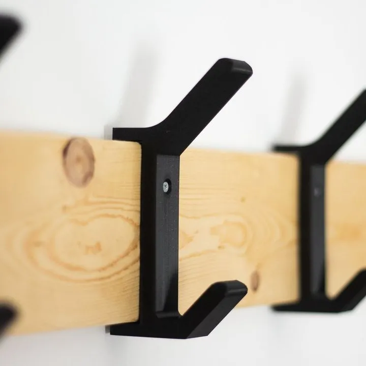 3D Designed Wall Mounted Coat Rack by HekMaker Download free STL model Printables