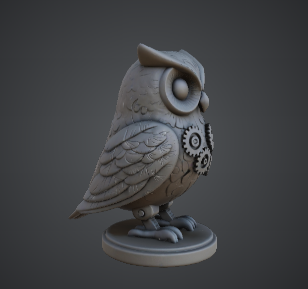 Steampunk Mechanical Owl — thumbnail 2