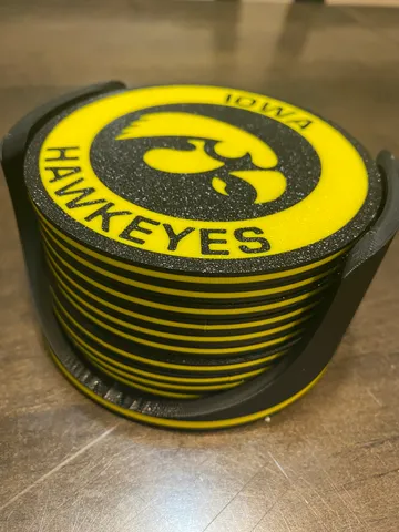 Iowa Hawkeyes Coaster Set (MMU)