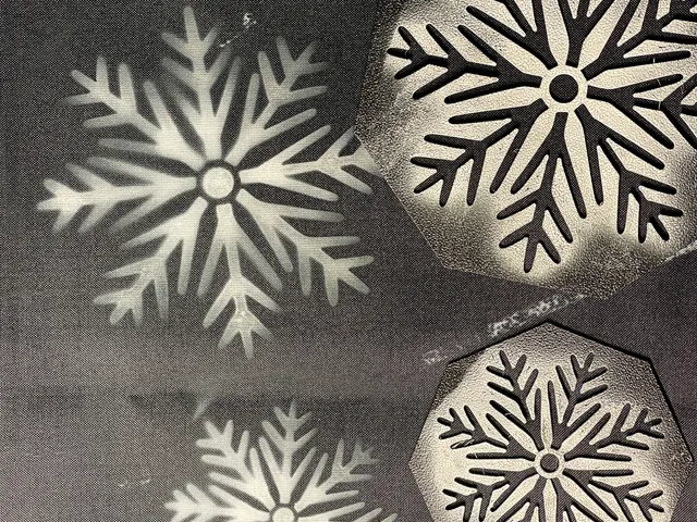 Snowflake stencil