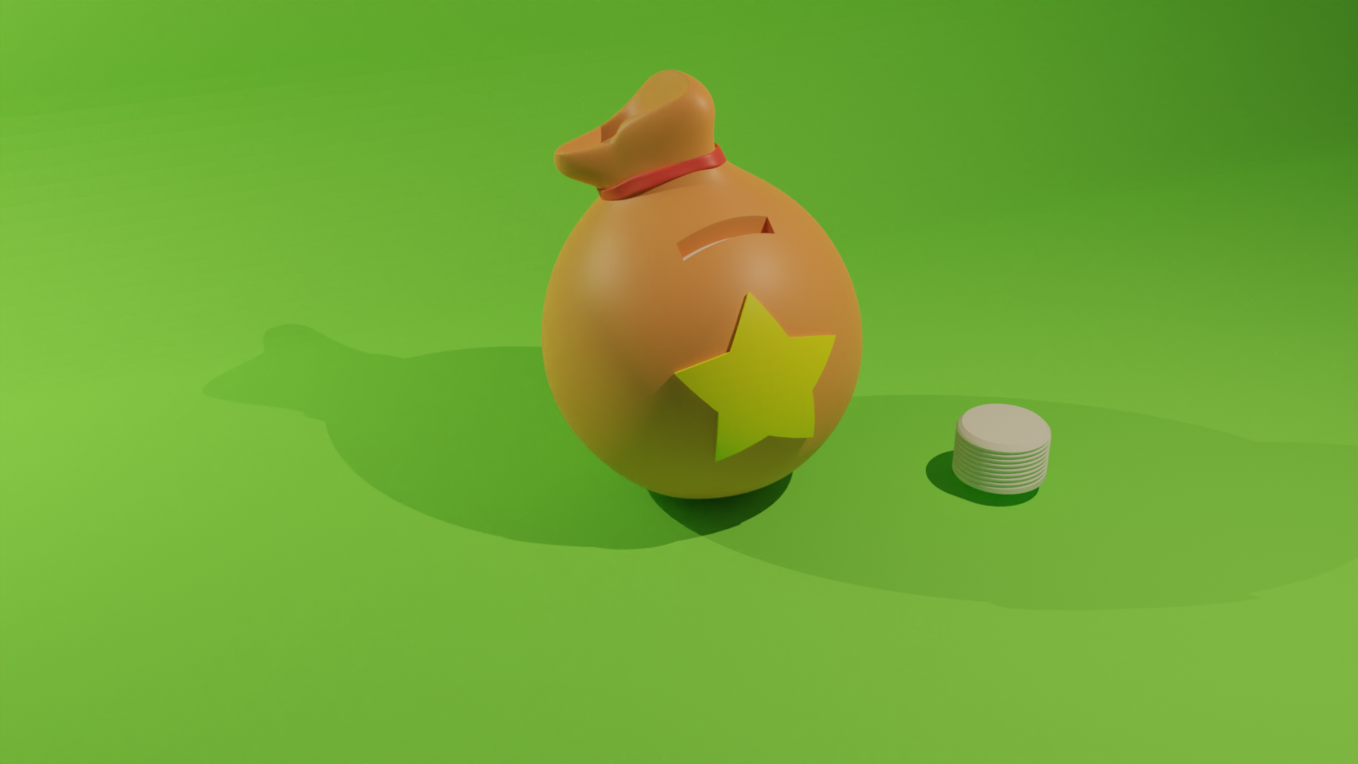 Animal Crossing star bag piggy bank v2
