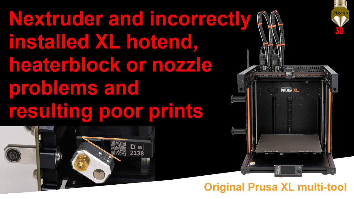 Problem solver Nextruder Heaterblock, Hotend, Nozzle, mounting angle (Prusa XL multi-tool)
