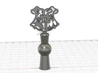 Hogwarts Christmas Tree Topper by Oliver B. Download free STL model
