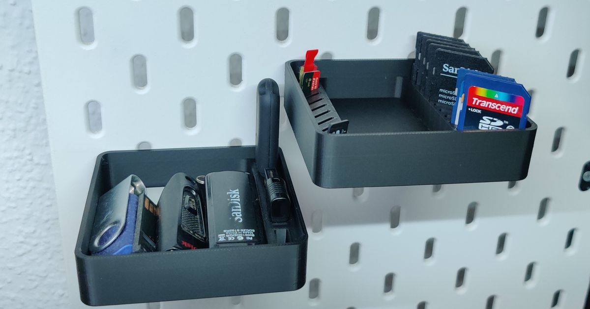 IKEA Skadis Organizer Boxes by HuMa Download free STL model