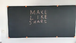 Blackboard wall support