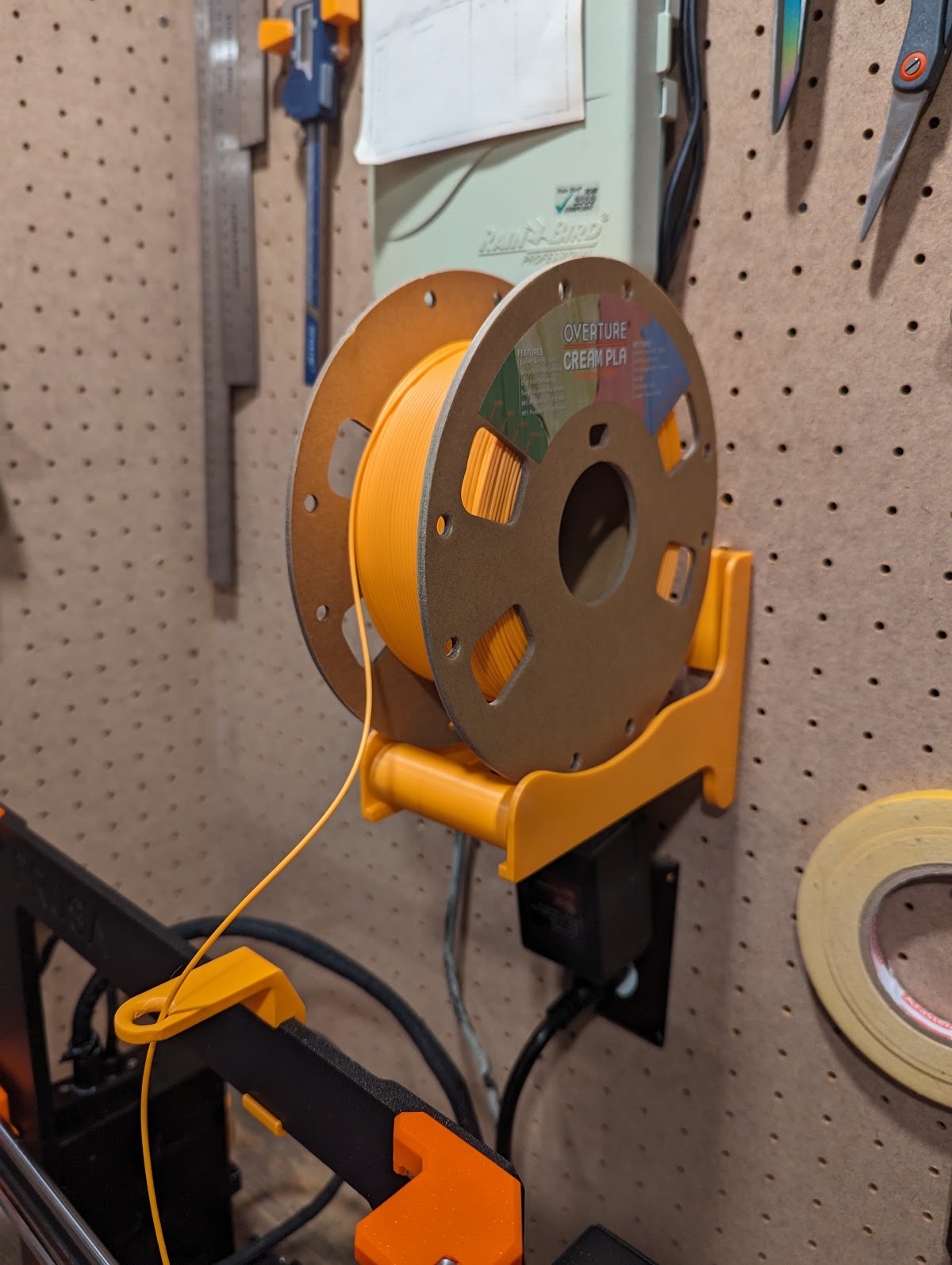 The Ultimate Simple Pegboard Spool Holder by colin725 Download free STL model