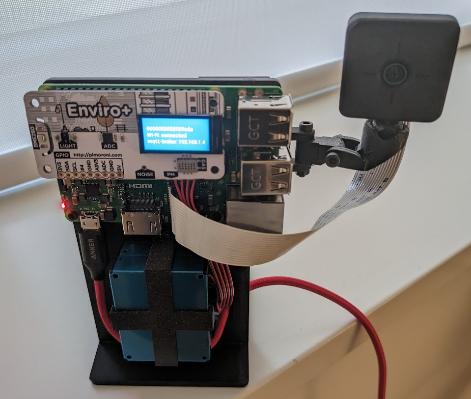 Vertical stand for full sized RPi with optional camera mount