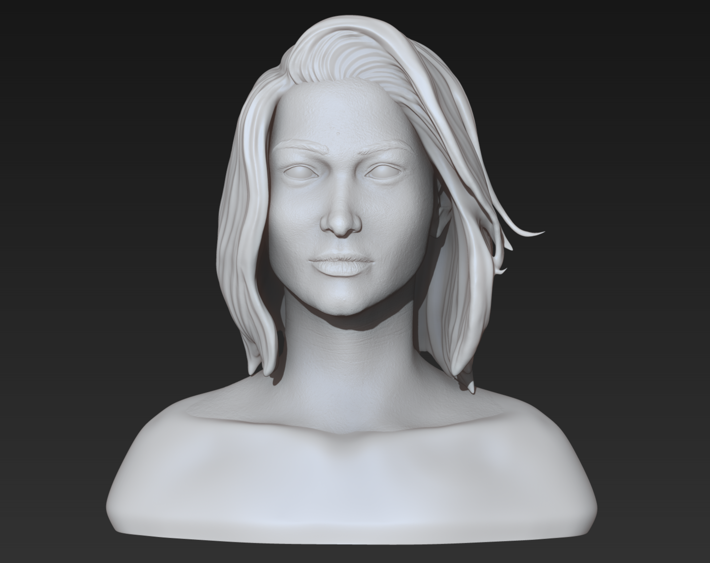 Woman bust 3D model