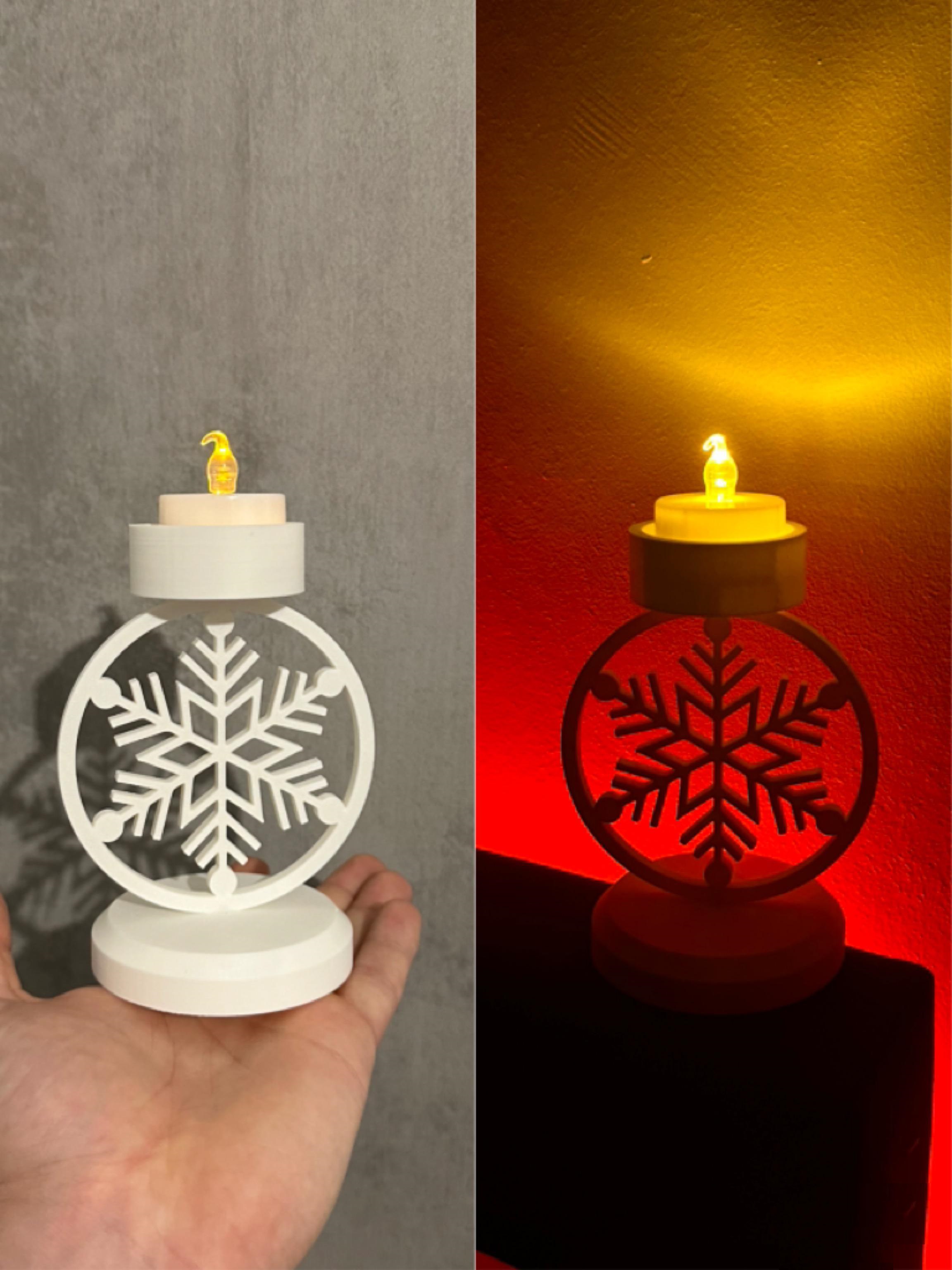 Snowflake Tealight Lamp