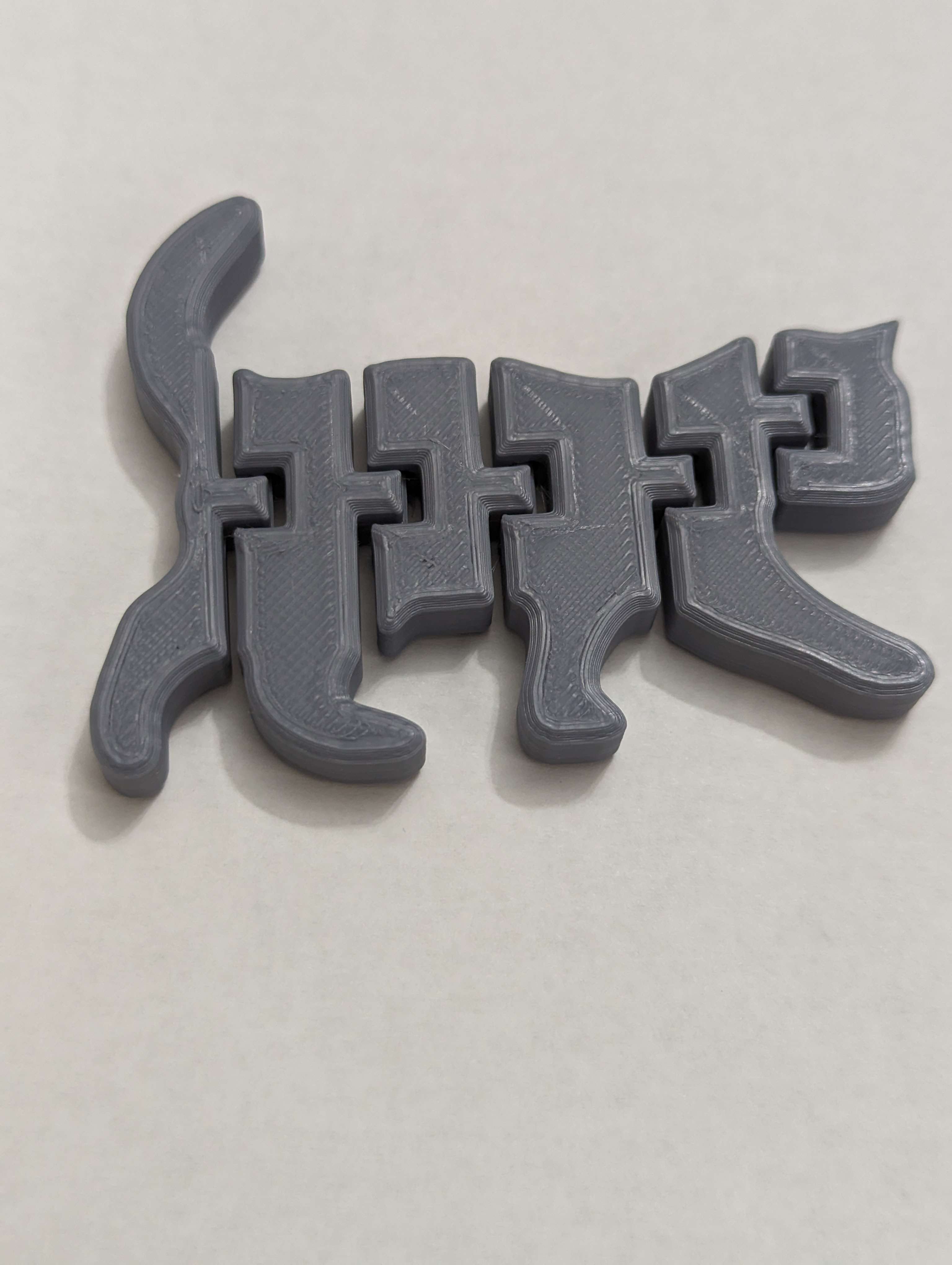 Articulated Cat with Chamfers