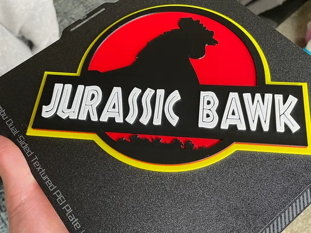 Jurassic Bawk Chicken Sign