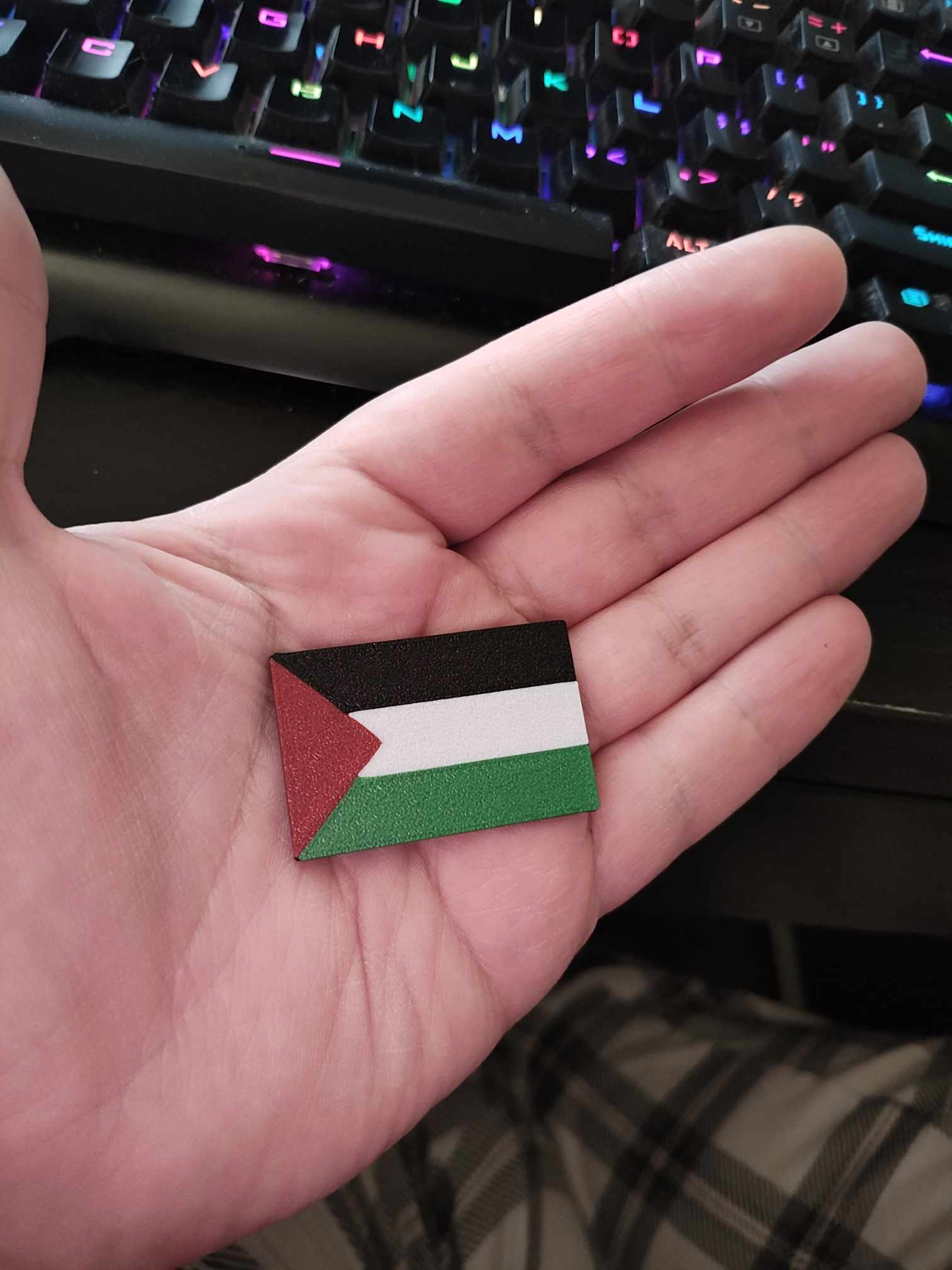 Tiny Palestine Flag for Bambu w/AMS