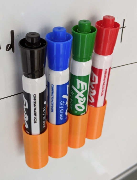 Whiteboard marker holder by frank4 Download free STL model