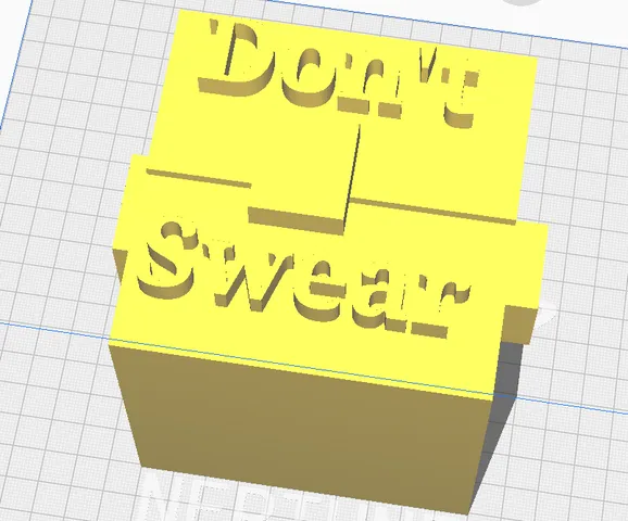 don't swear swear jar/box