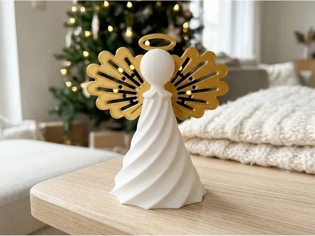 Spiral Dress Angel Ornament