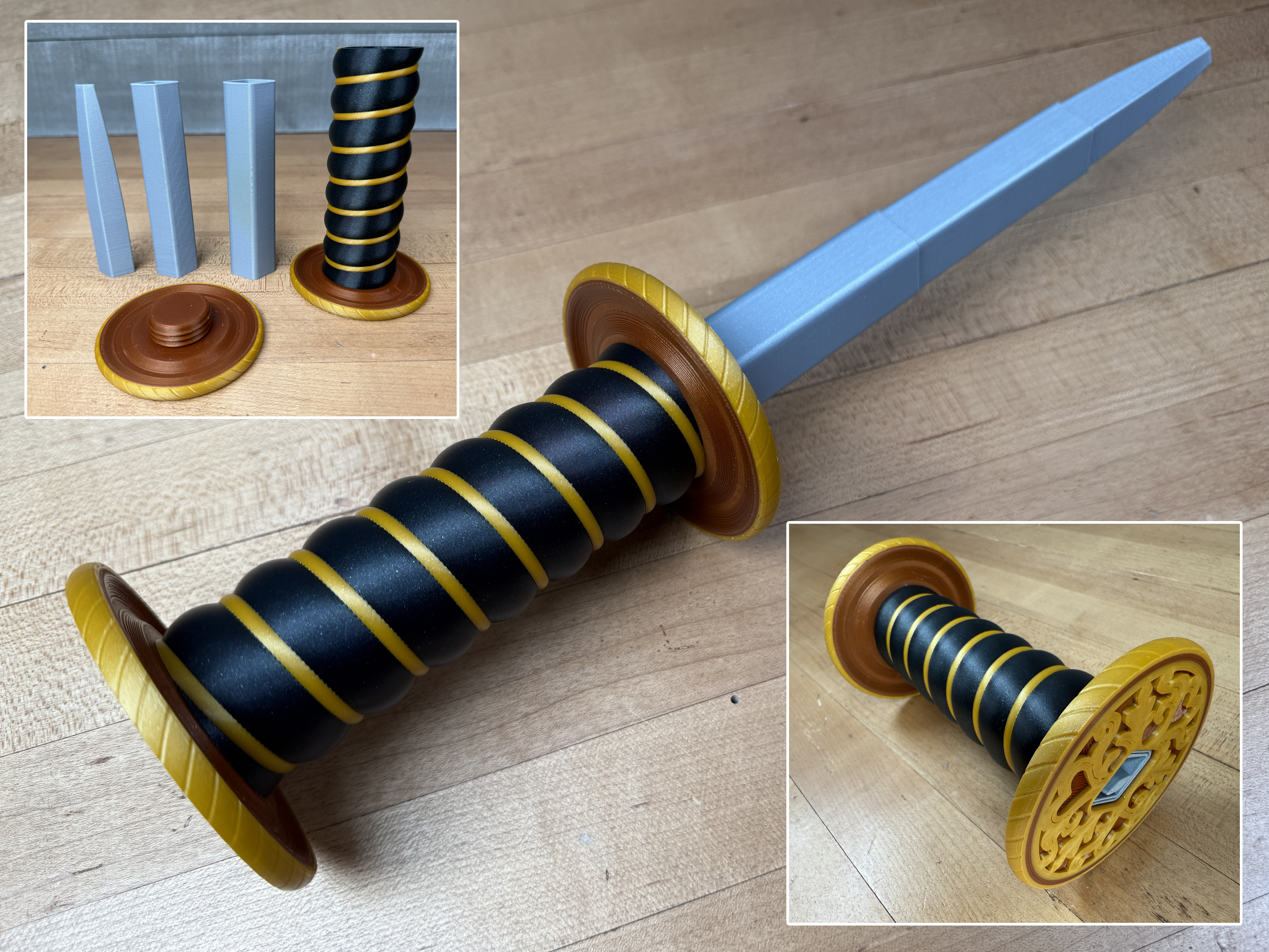 Collapsing Rondel Dagger #2 - Multi-Color Version